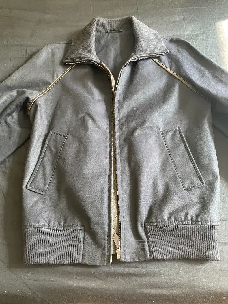 Hermes Hermes Twill fabric jacket with lamb leather details, ragl Size US M / EU 48-50 / 2 - 2 Thumbnail
