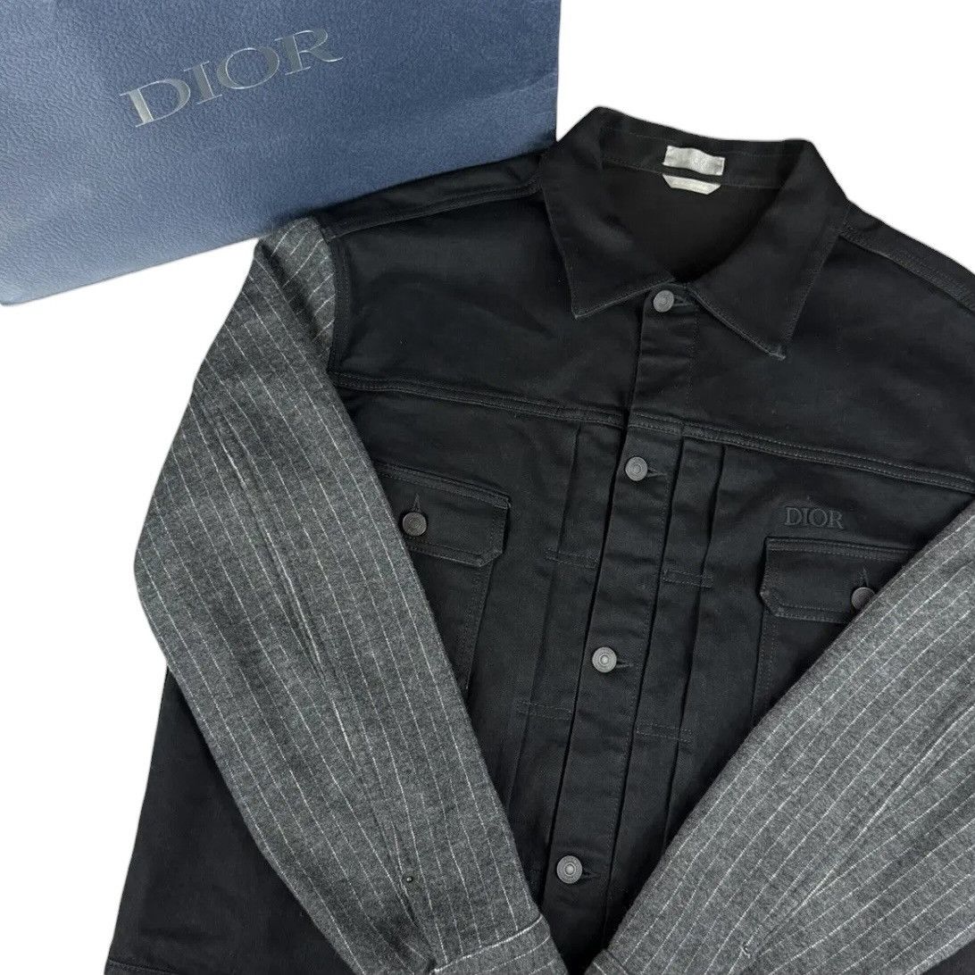 Dior Homme SS04 ワークジャケット　44 Dior × Hedi Slimane Dior Homme SS04 Strip Destroyed Waxed Denim