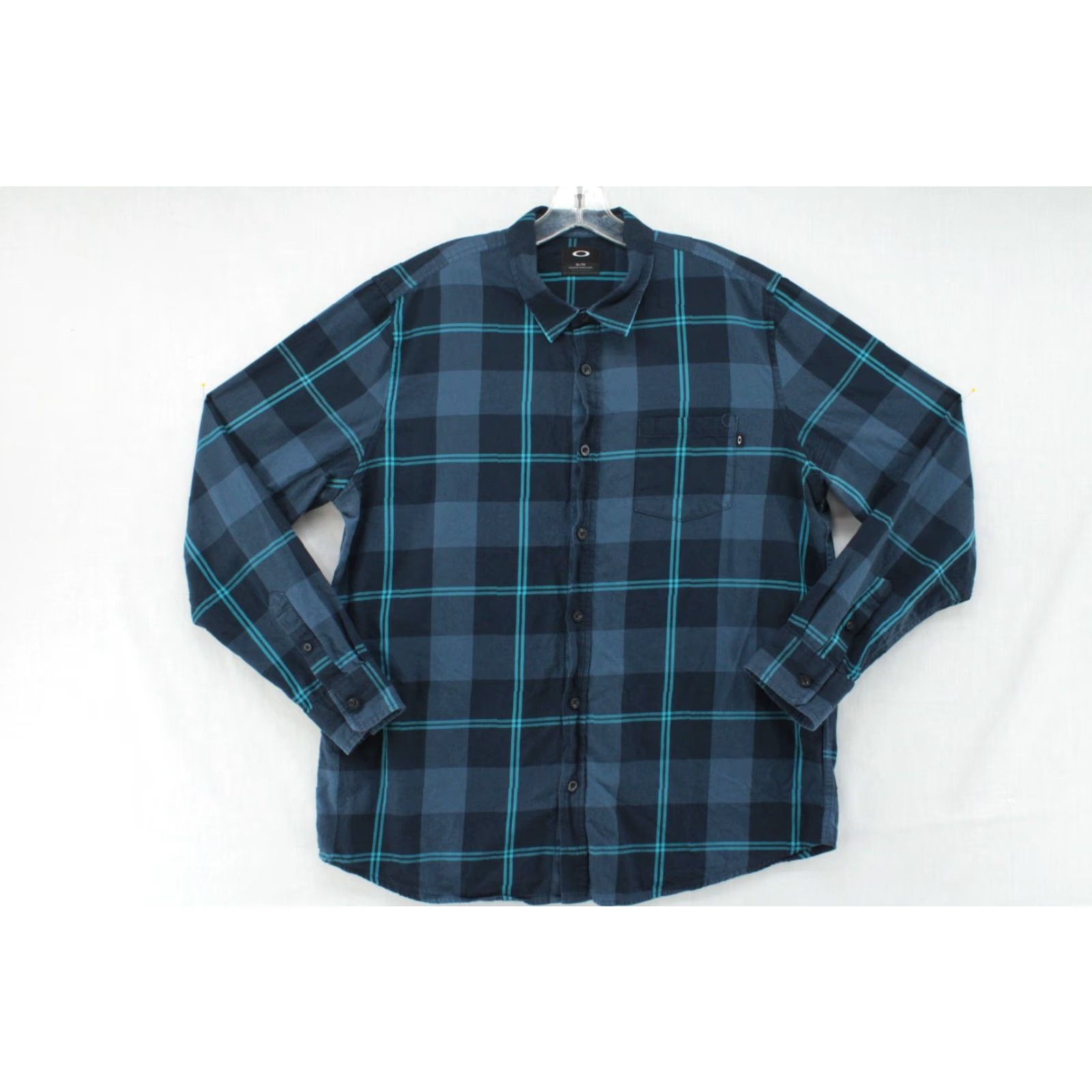 Oakley VINTAGE Oakley Shirt Mens XL Blue Plaid Long Sleeve Button-Up Preppy Y2K Size US XL / EU 56 / 4 - 2 Thumbnail