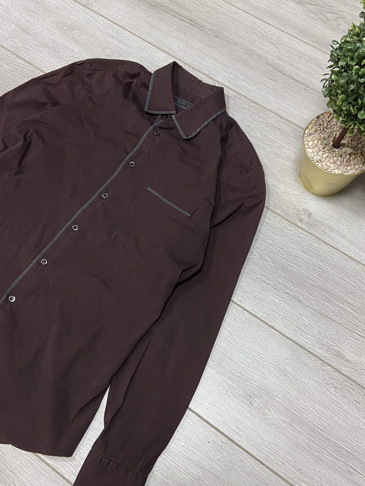 Prada Prada milano vintage shirt buttons Size US L / EU 52-54 / 3 - 4 Thumbnail