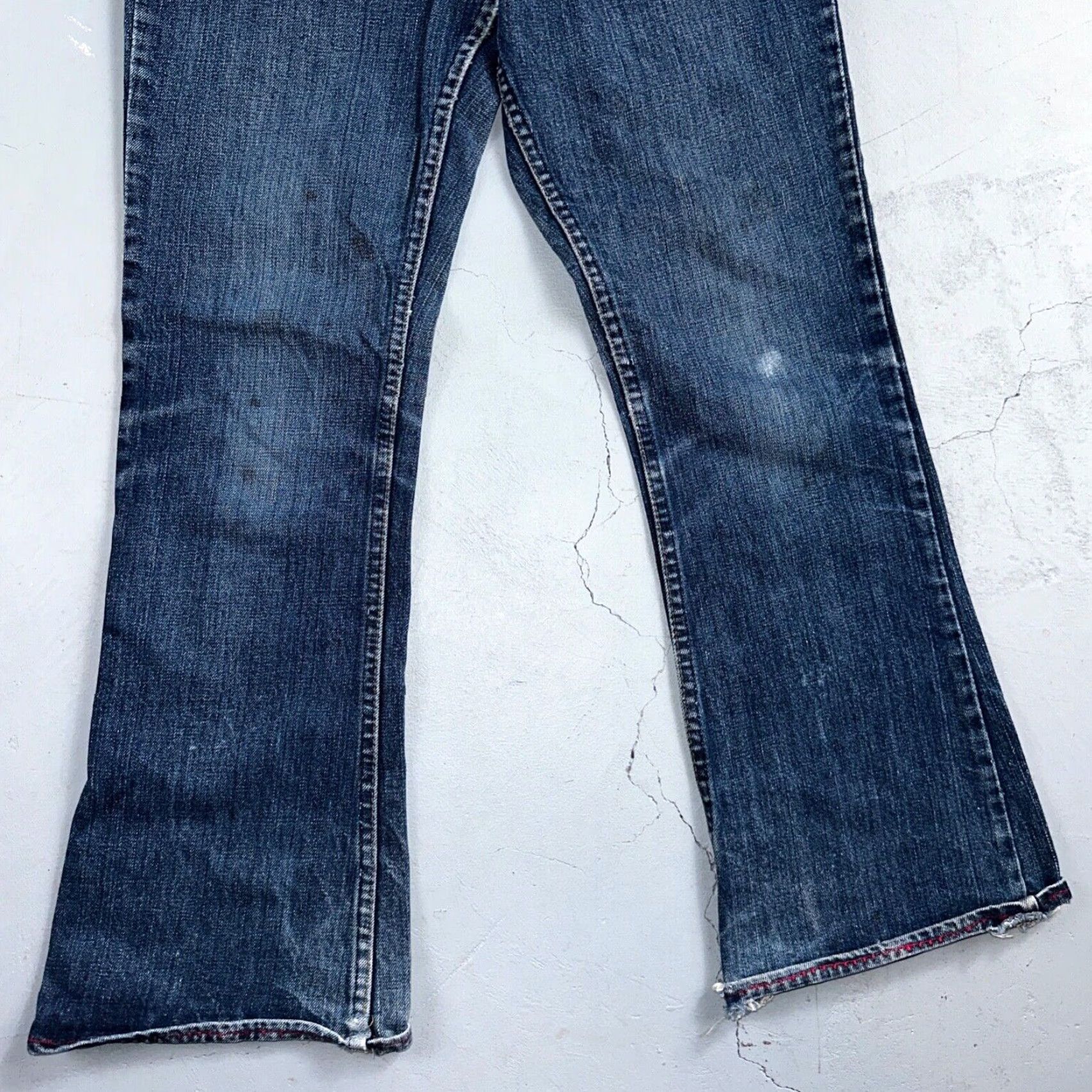 Levi's VINTAGE Levi's 746 70s USA Orange Tab Bootcut Flare Jeans 29x26 Blue Bell Bottom Size US 29 - 3 Thumbnail