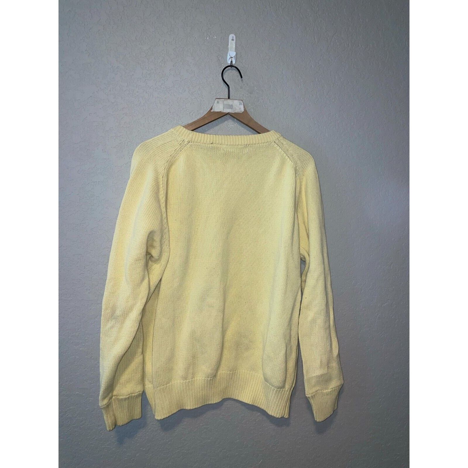 Eddie Bauer Y2K Eddie Bauer 100% Cotton USA Made Yellow Sweater 2000s XL Size XL / US 12-14 / IT 48-50 - 8 Thumbnail