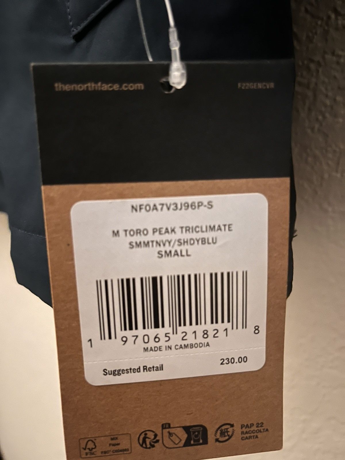 The North Face The North Face M Toro Peak Triclimate Size US S / EU 44-46 / 1 - 2 Thumbnail
