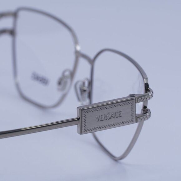 Versace Versace VE1301 1000 Eyeglasses Silver 57mm Cat Eye Frame Size ONE SIZE - 9 Thumbnail