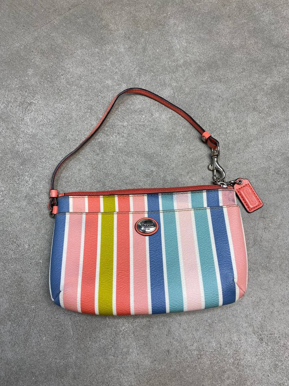 Coach Coach F51319 Peyton Multistripe Wristlet Clutch Bag Size ONE SIZE - 1 Thumbnail