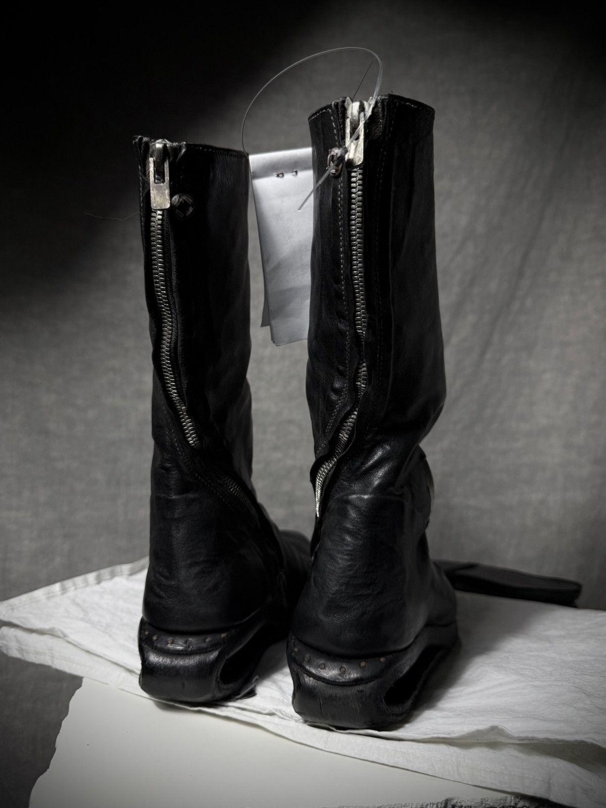 Carol Christian Poell Carol Christian Poell Titanium Prosthetic U-Sole Boots Size US 7 / EU 40 - 9 Thumbnail
