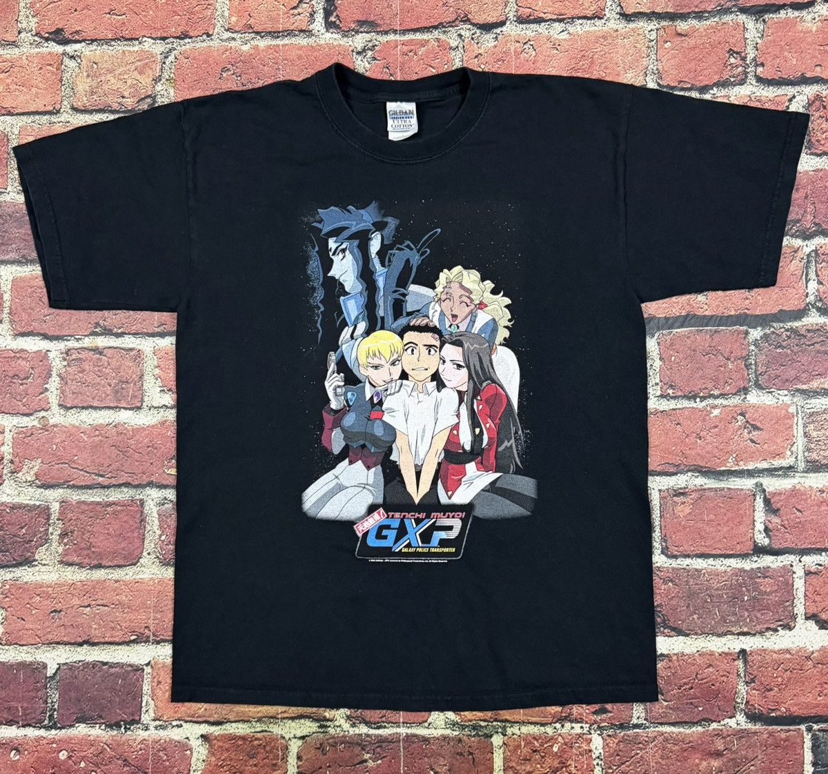 Gildan Vintage Tenchi Muyo GXP Anime Tee Galaxy Police Transporter Size US L / EU 52-54 / 3 - 1 Thumbnail