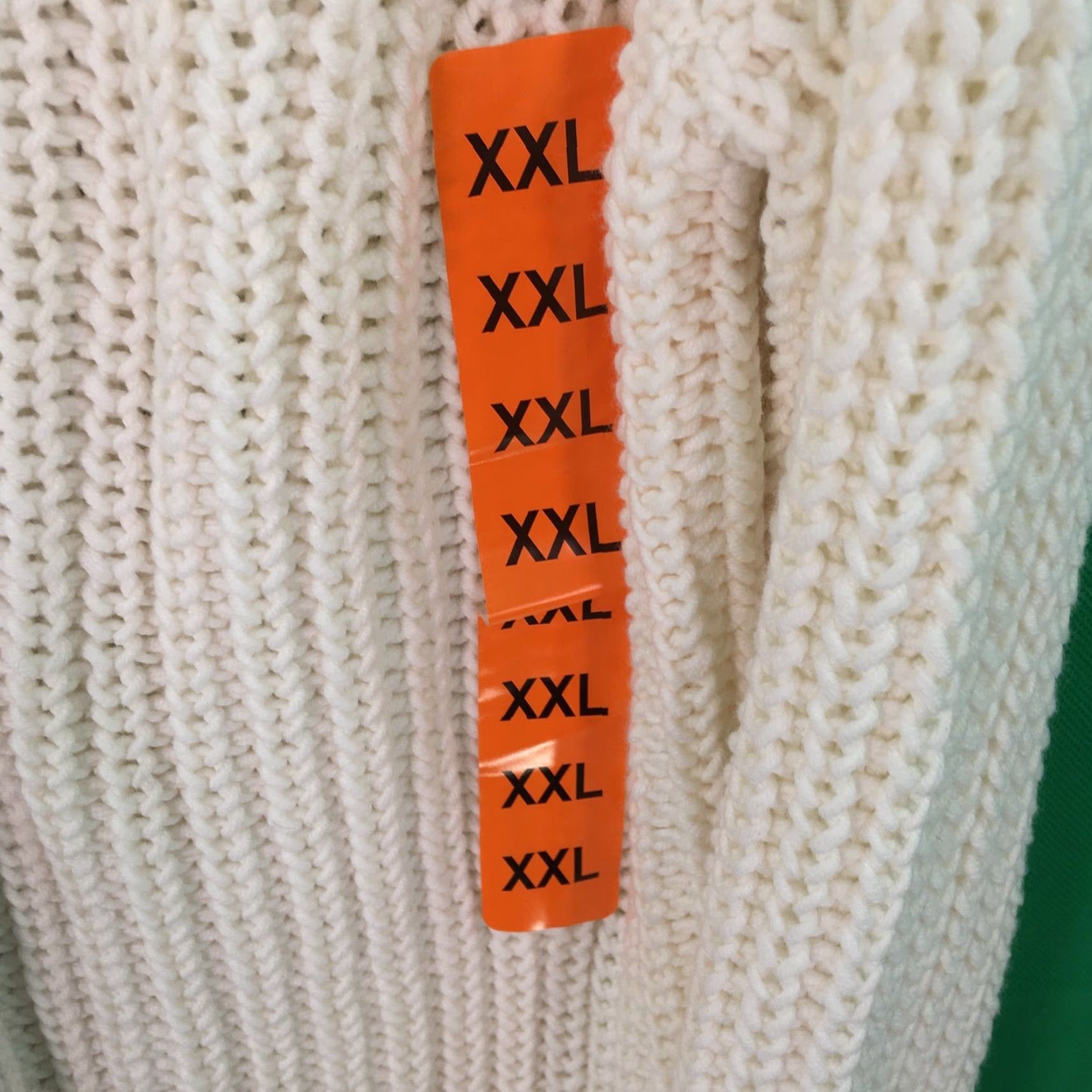 Nautica Nautica Womens Cable Knit Sweater Pullover Long Sleeve Ivory Size XXL Regular Crew Neck pullover sweater US seller Size XXL / US 16-18 / IT 52-54 - 4 Thumbnail