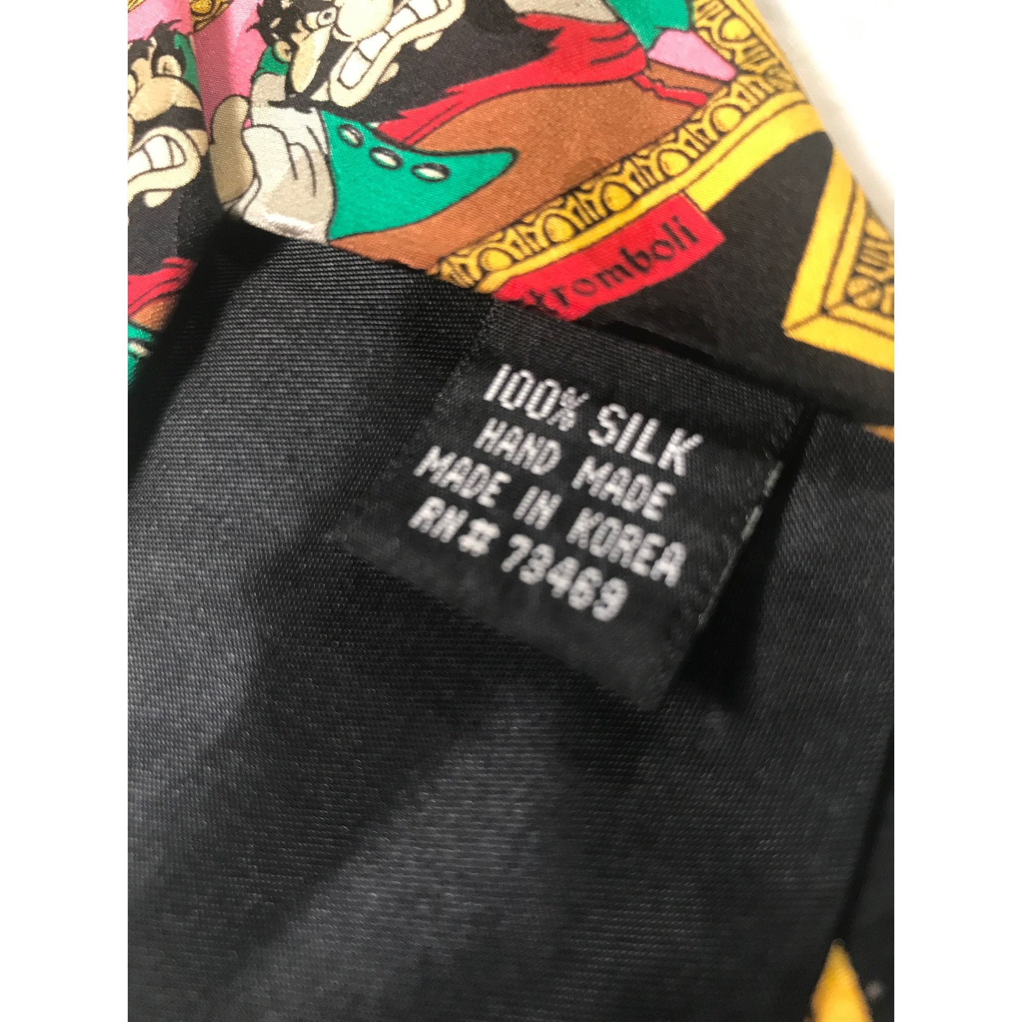 Disney The Disney Store Cartoon Villains Multi Colored Silk Tie Size ONE SIZE - 4 Thumbnail