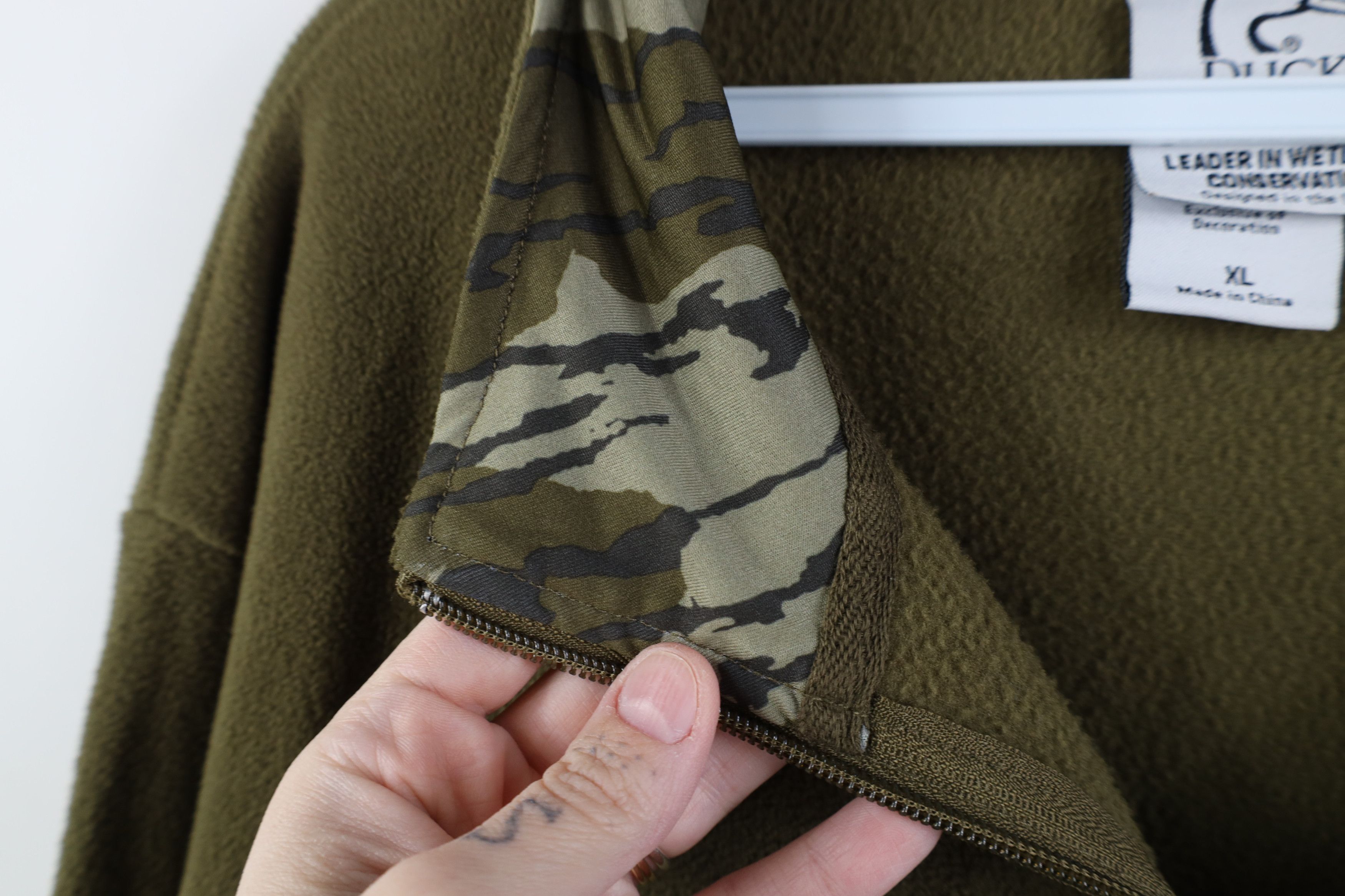 Vintage Vintage Ducks Unlimited Camouflage Full Zip Fleece Jacket Size US XL / EU 56 / 4 - 5 Thumbnail