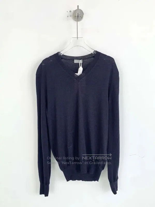 Other Dior Navy Blue Cotton Knit Pullover for Men . Size US M / EU 48-50 / 2 - 1 Thumbnail
