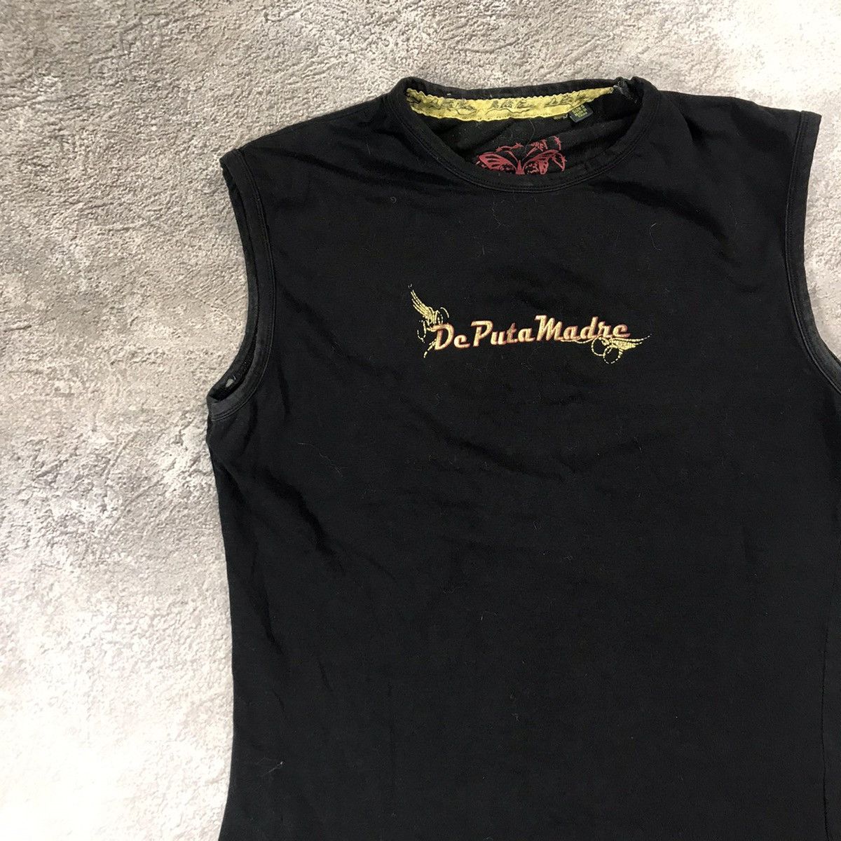 Vintage Vintage Y2K De Puta Madre Graphic Tank Top Streetwear Boxy S Size S / US 4 / IT 40 - 3 Thumbnail