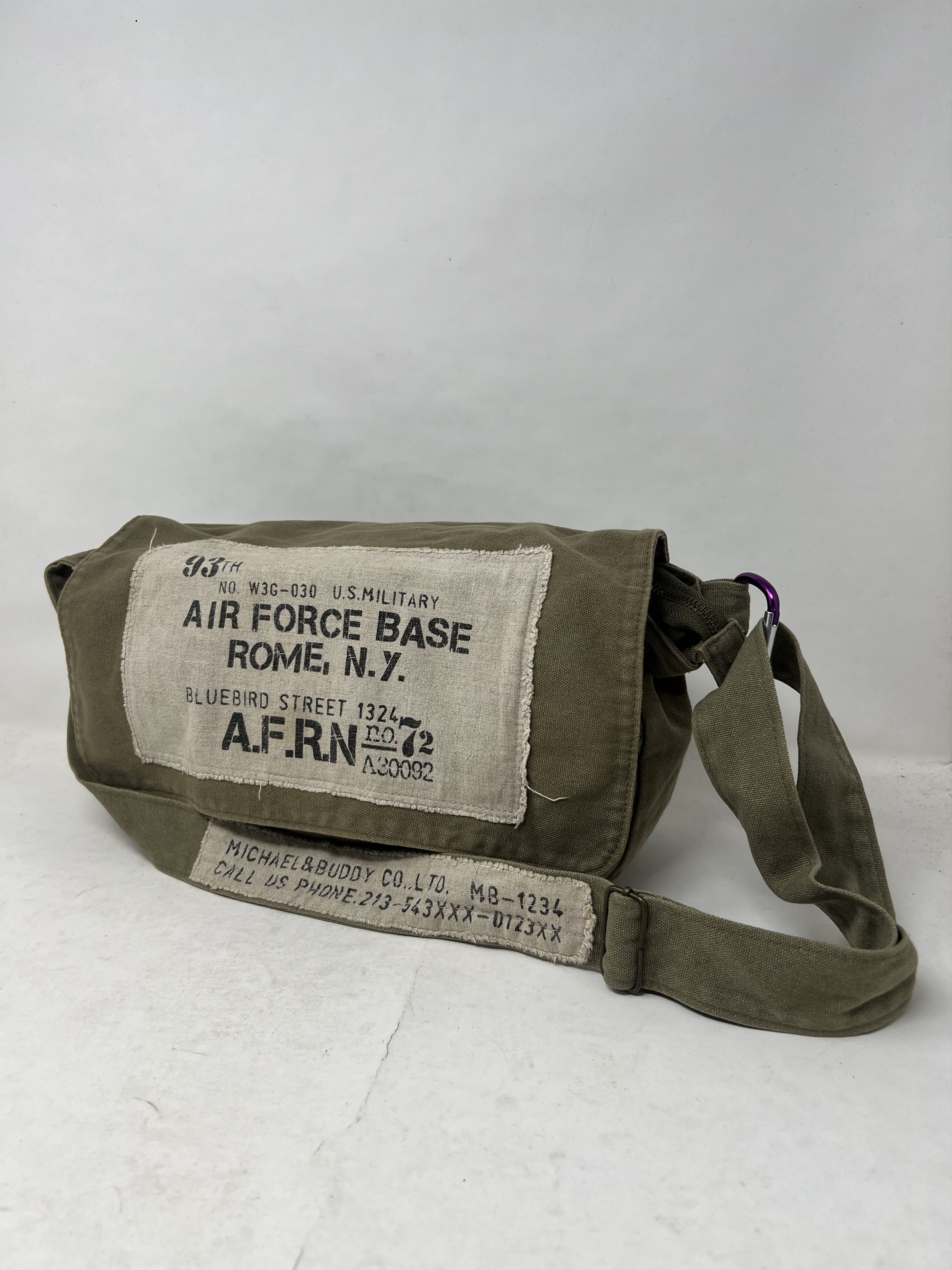 Air Force Base Vintage Crossbody Sling Bag