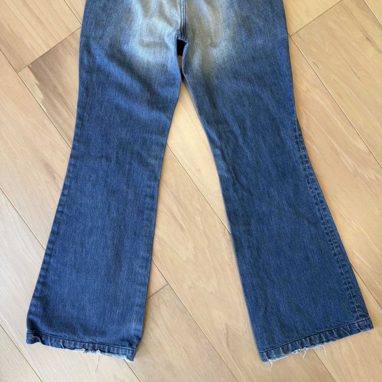 Diesel × Vintage Diesel Flare Jeans Women's 28 Blue Y2K Glam Boho Party Size 28" / US 6 / IT 42 - 8 Thumbnail