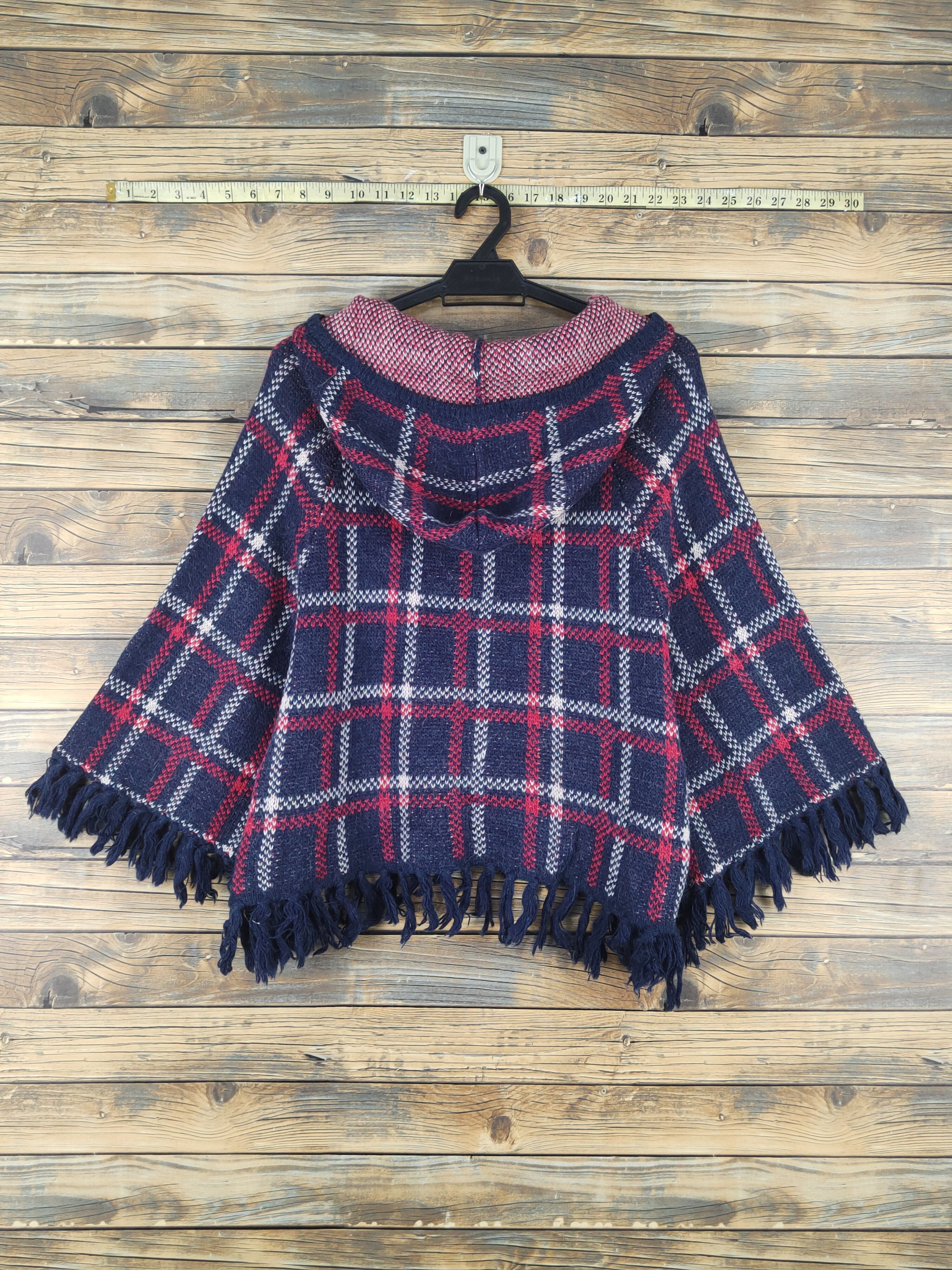 Japanese Brand Olive des Olive Navy Red Hoodie Knitwear Cardigan #W1243 Size L / US 10 / IT 46 - 7 Thumbnail