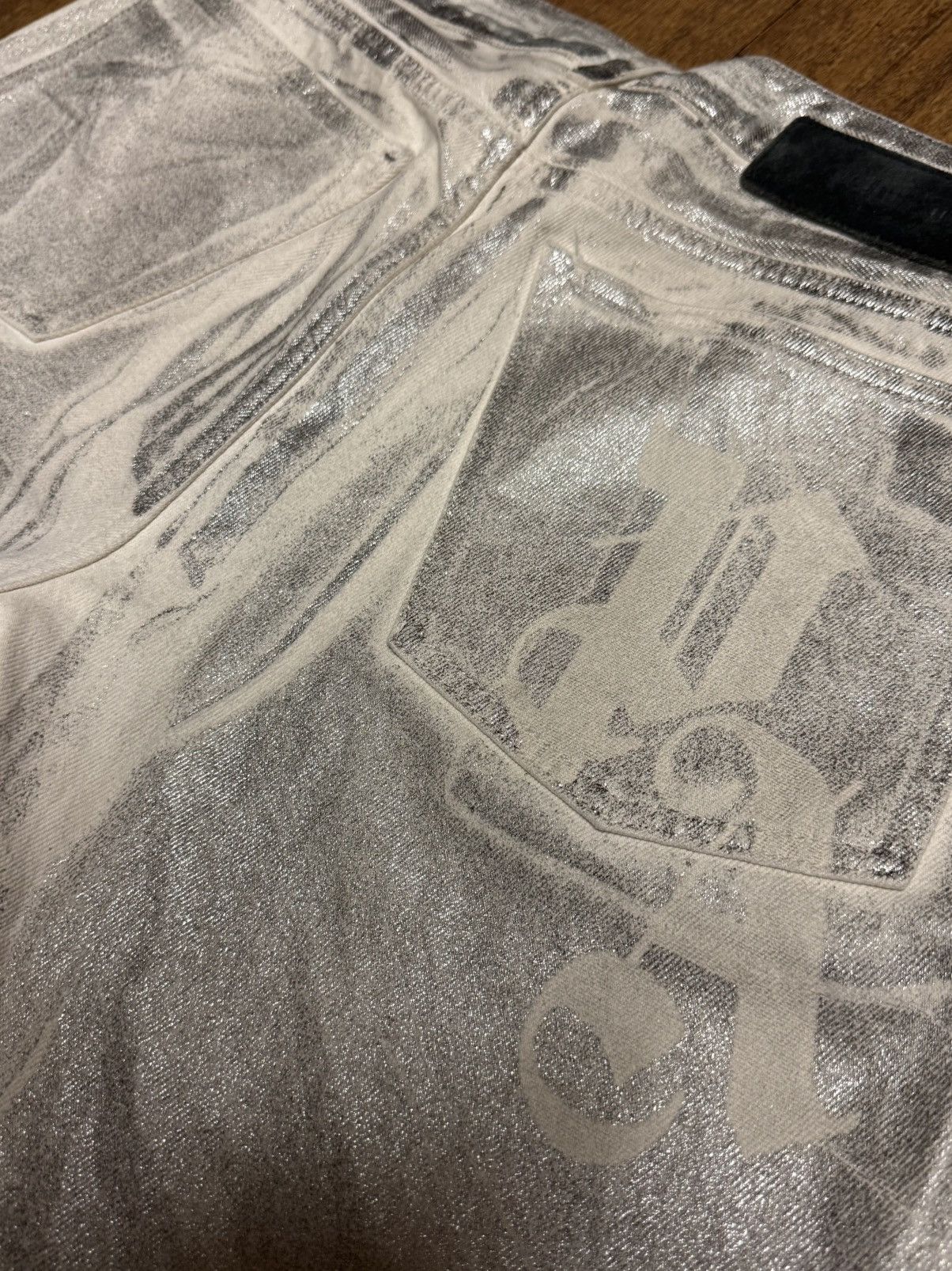 Palm Angels PALM ANGELS METALLIC DENIM Size US 36 / EU 52 - 4 Thumbnail
