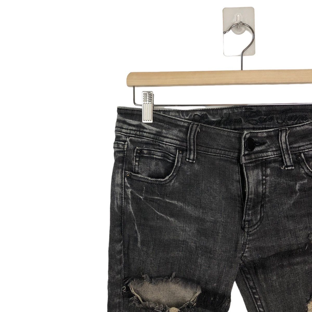 Hysteric Glamour 🔥RARE DISTRESSED DENIM JEANS JAPAN HYSTERIC GLAMOUR DESIGN Size US 30 / EU 46 - 5 Thumbnail