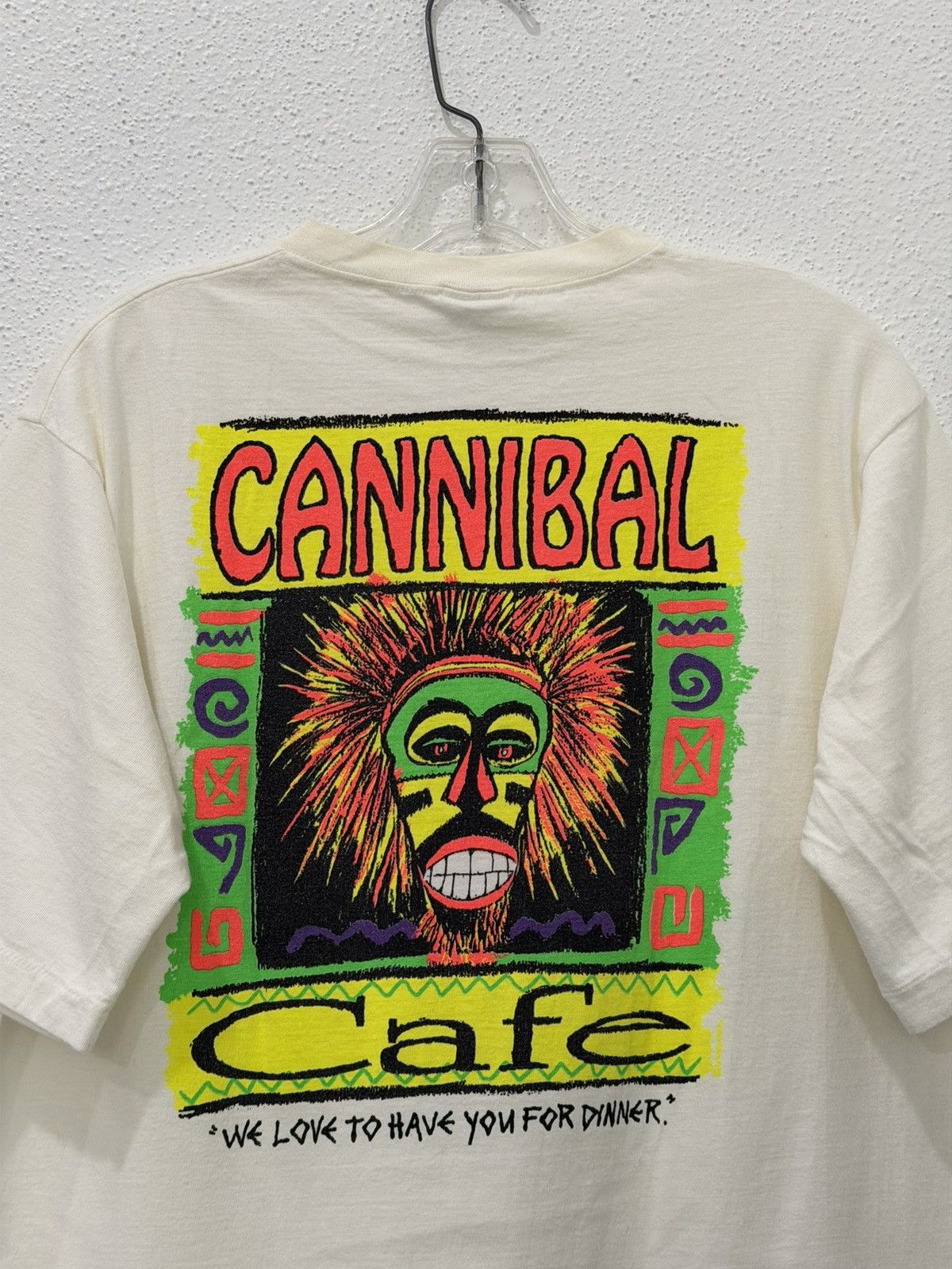 Vintage Vintage 90s Crazy Shirts Hawaii Cannibal Cafe Single Stitch Size US L / EU 52-54 / 3 - 2 Thumbnail