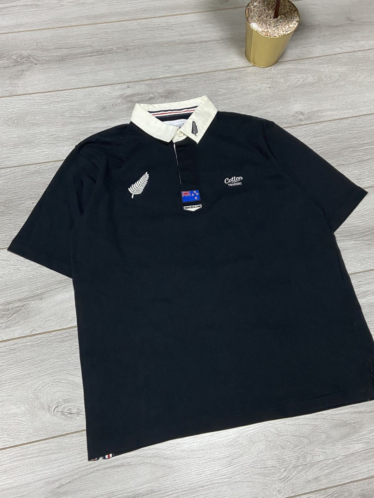 Canterbury of New Zealand × Vintage Vintage New Zealand Rugby Polo Jersey Size US L / EU 52-54 / 3 - 2 Thumbnail