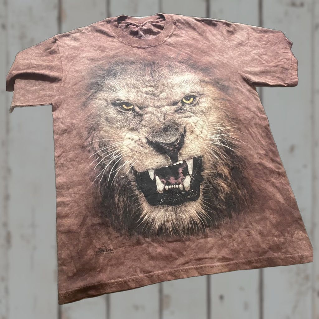 The Mountain VINTAGE 2013 The Mountain Lion T-Shirt Brown Small S Mens Crew Neck Short Sleeve Animals Cotton African Lions Fierce Angry Dyed Pre-owned Size US S / EU 44-46 / 1 - 1 Thumbnail