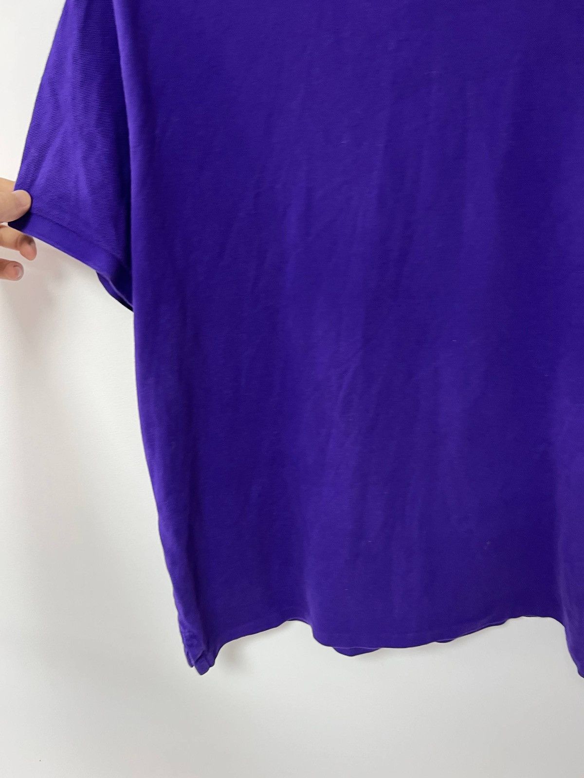 Polo Ralph Lauren Polo Ralph Lauren Custom Slim Fit Polo T shirt Purple Pony XL Size US XL / EU 56 / 4 - 18 Thumbnail