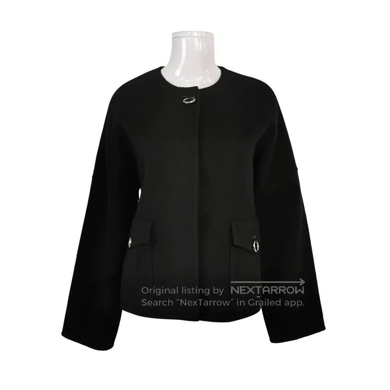 Hermes Hermes Cashmere Solid Color Round Neck Coat Size XS / US 0-2 / IT 36-38 - 1 Thumbnail