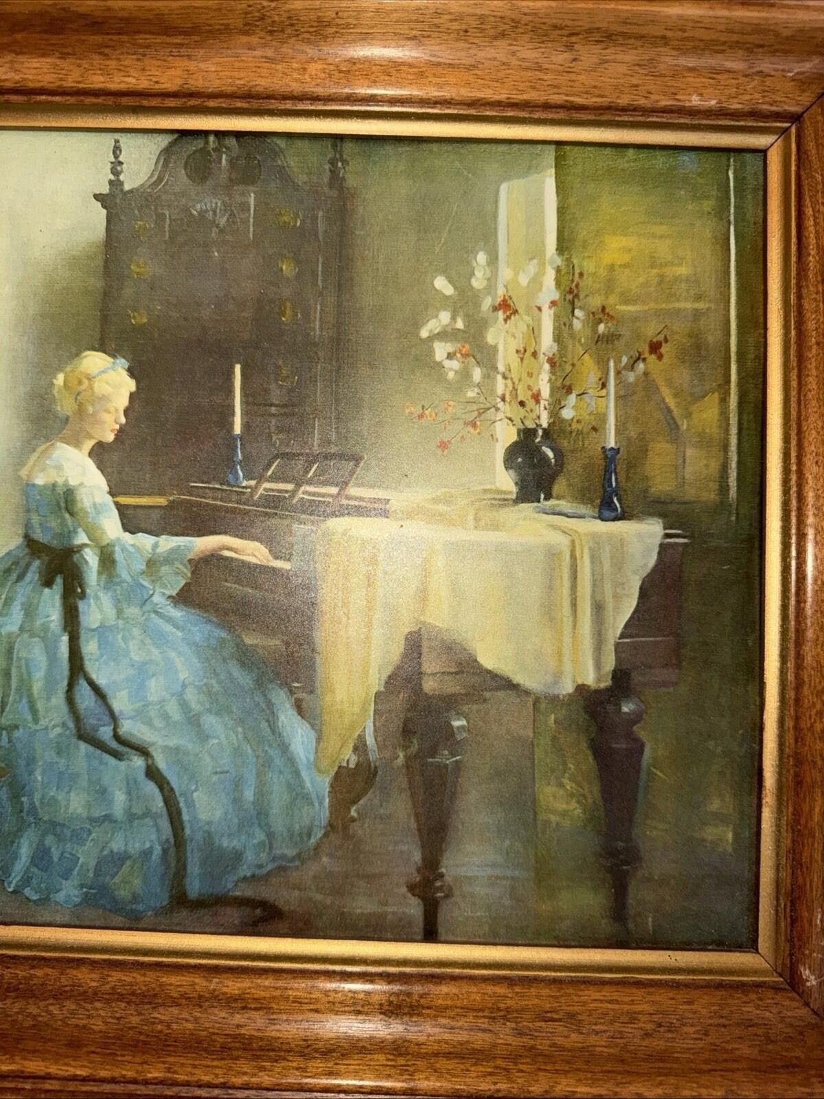 Other Marguerite Stuber Pearson Framed Litho Lady Playing Piano Size ONE SIZE - 4 Thumbnail