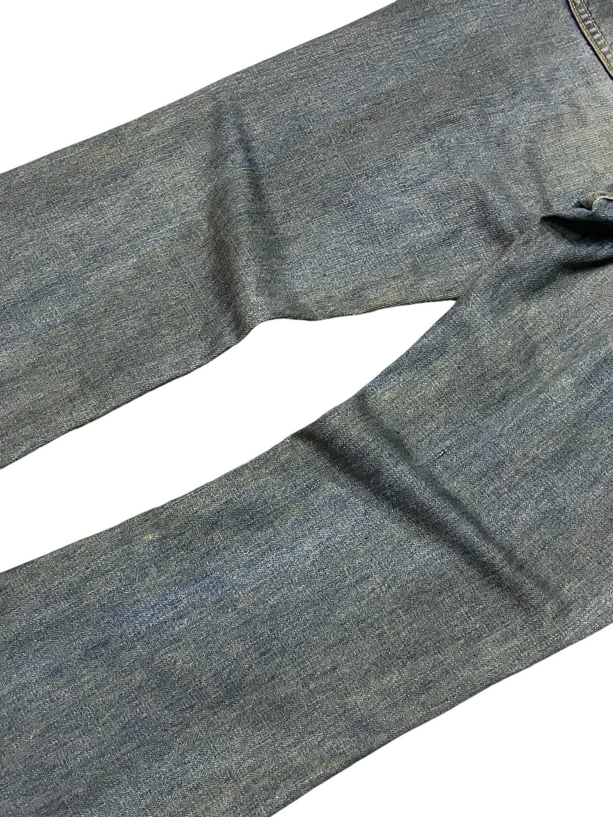 Big John × If Six Was Nine × Le Grande Bleu (L.G.B.) Vintage Big John Bell Bottom Rusty Muddy Wash Flare Jeans Size US 30 / EU 46 - 10 Thumbnail