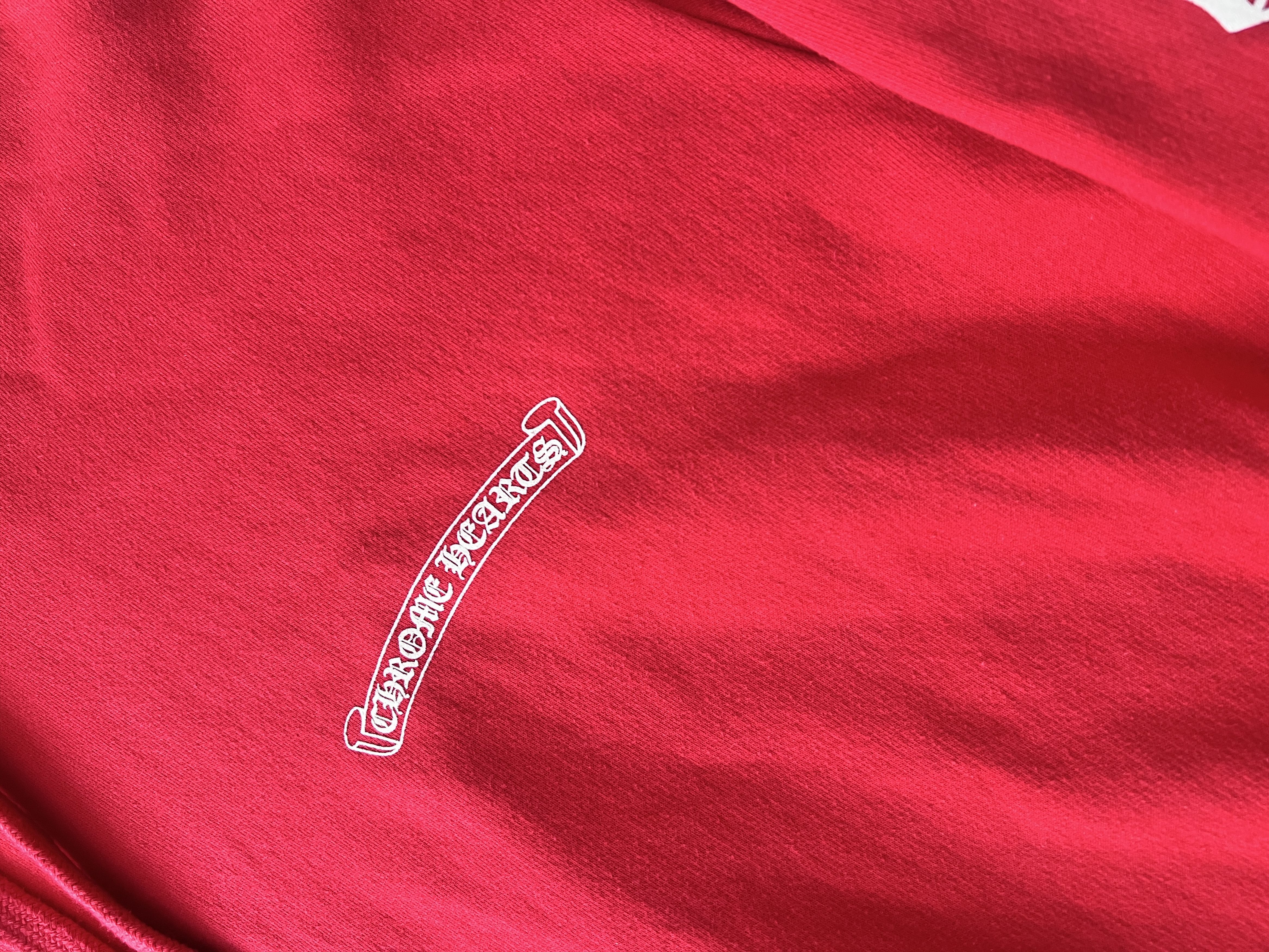 Chrome Hearts Chrome Hearts Scroll Logo Hoodie Red Size US M / EU 48-50 / 2 - 14 Thumbnail