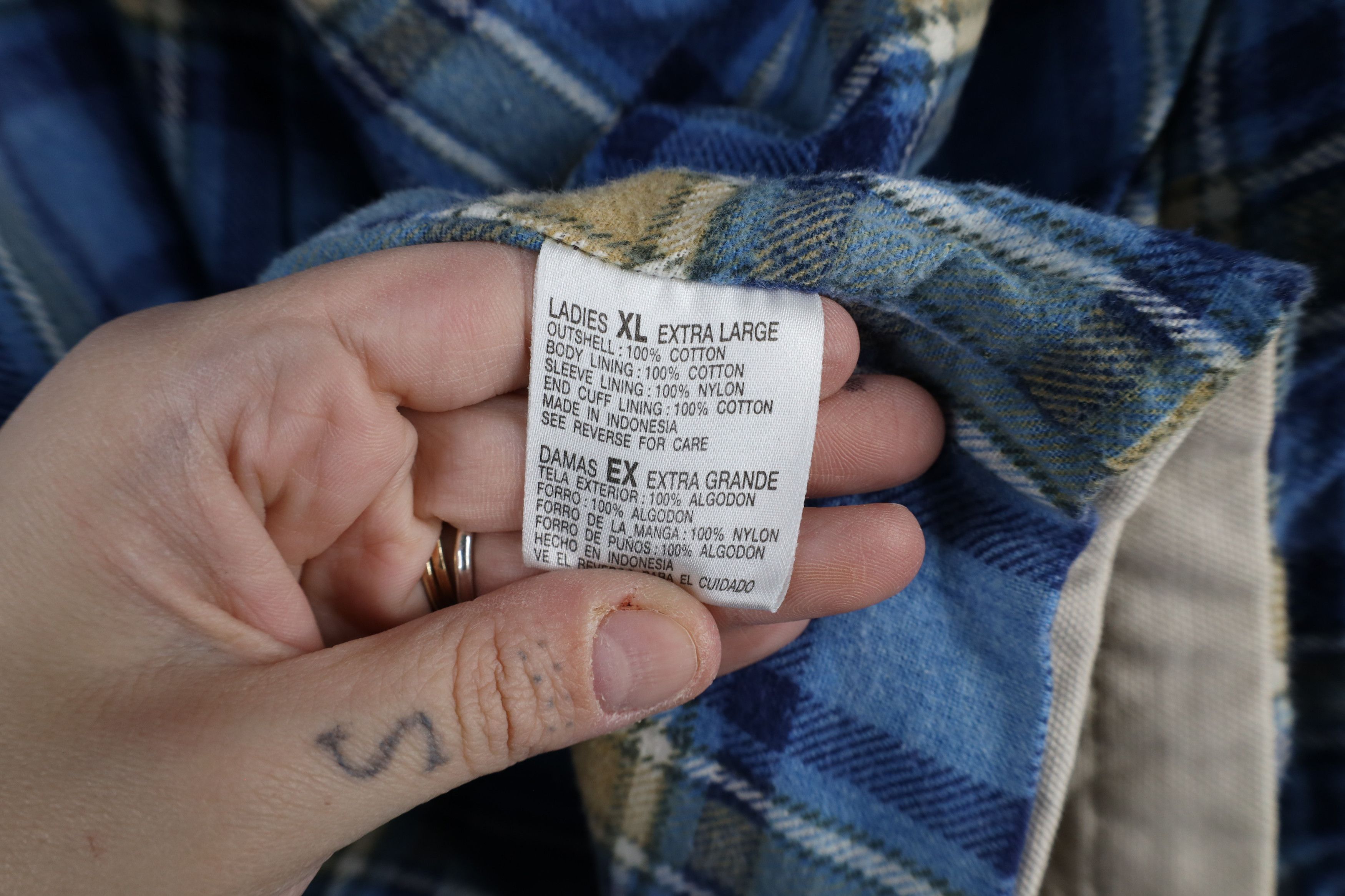 Vintage Vintage 90s Streetwear Flannel Lined Chore Barn Jacket Beige Size XL / US 12-14 / IT 48-50 - 11 Thumbnail
