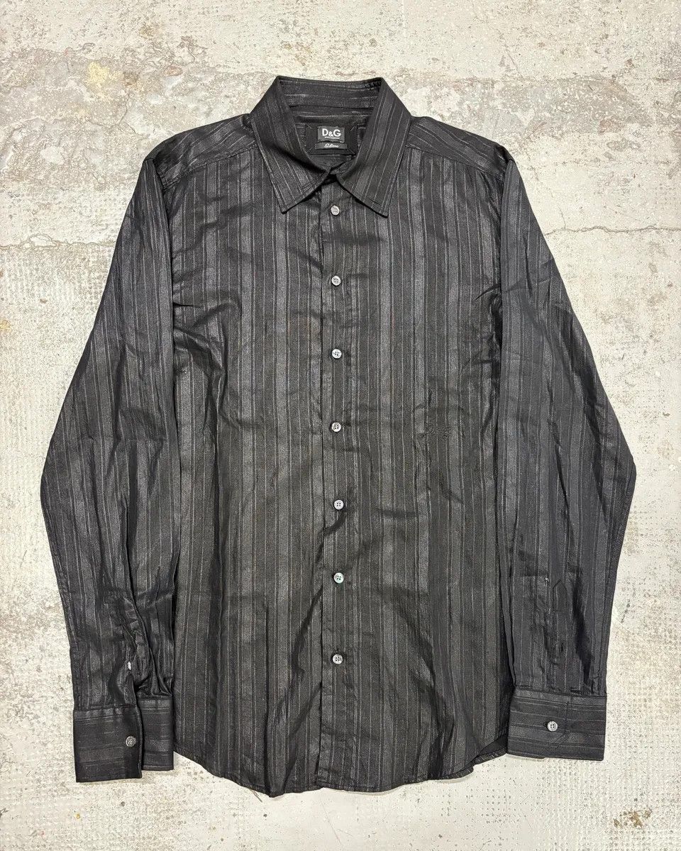Dolce & Gabbana 2000s Dolce & Gabbana Black Stripes Shirt Size US M / EU 48-50 / 2 - 1 Thumbnail