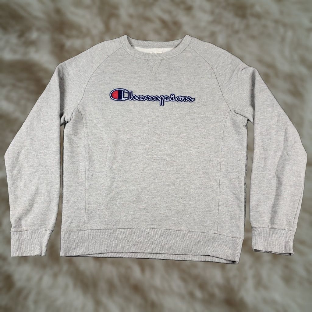 Champion Mens Gray Champion Large Casual Pullover Sweatshirt Size US L / EU 52-54 / 3 - 1 Thumbnail