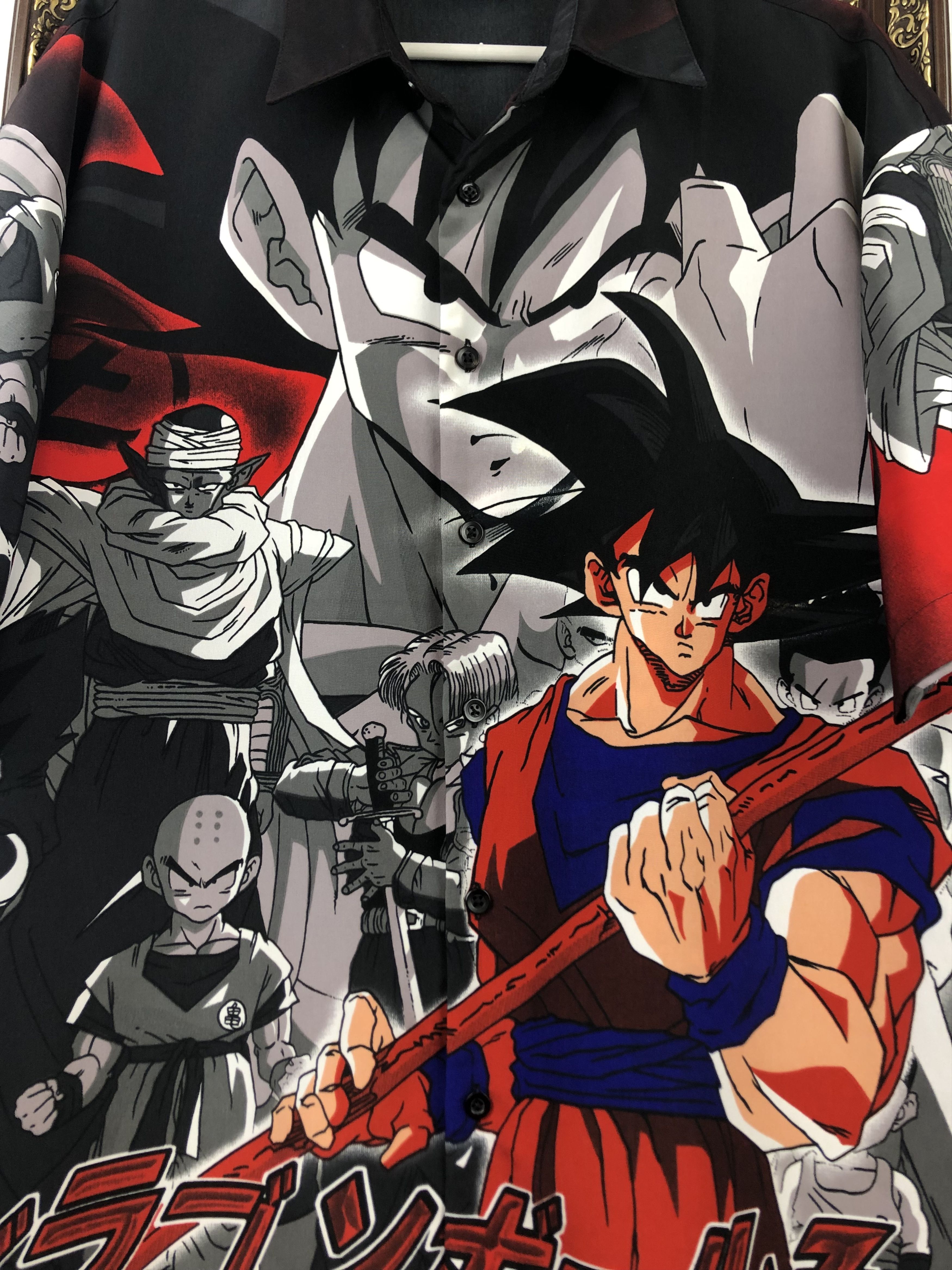 Anime Vintage Dragon Ball Z GOKU GT Shirt AOP Anime 2001 All Over Size US L / EU 52-54 / 3 - 8 Thumbnail