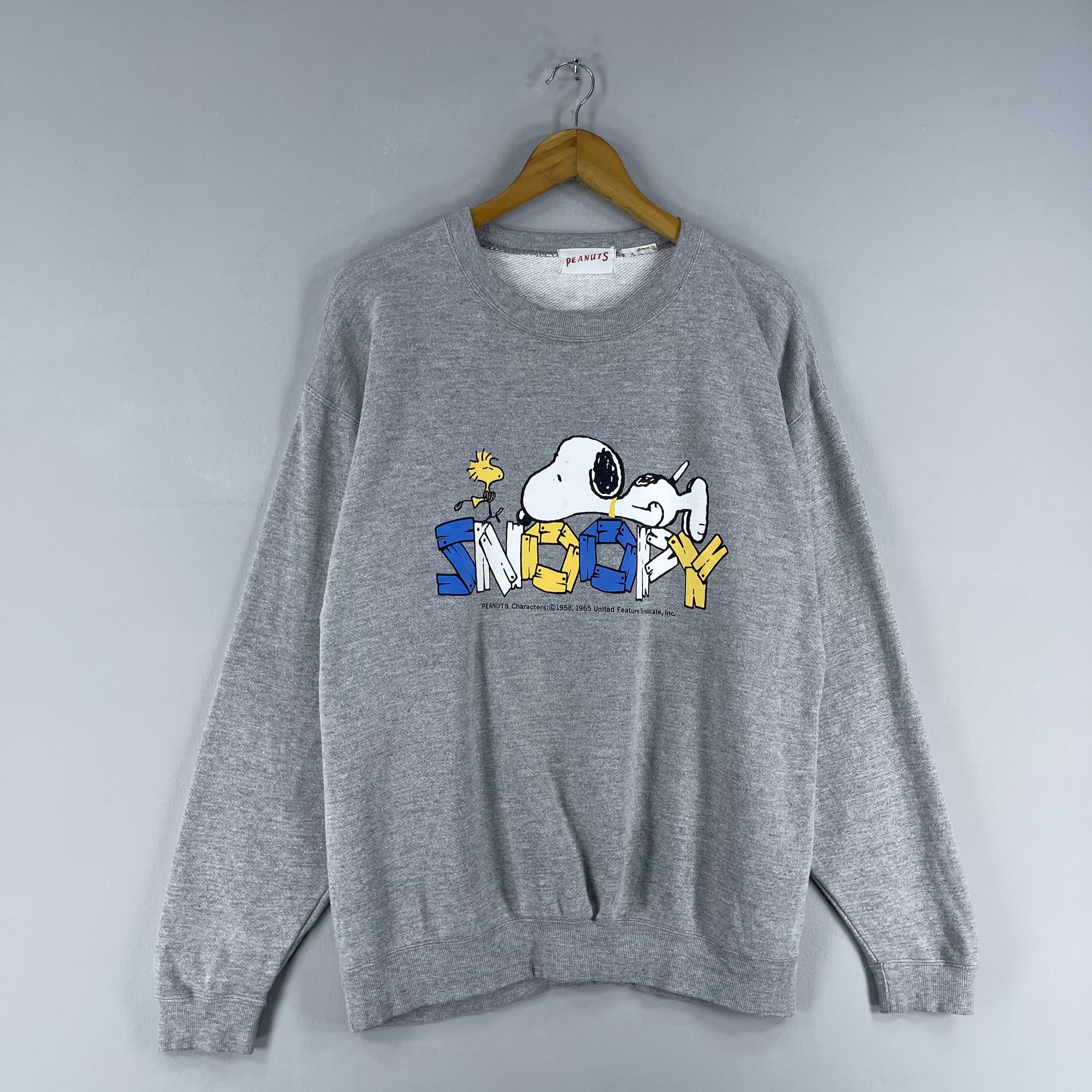 Peanuts Vintage 90's SNOOPY Cartoon Spellout Printed Sweatshirt Size US M / EU 48-50 / 2 - 3 Thumbnail