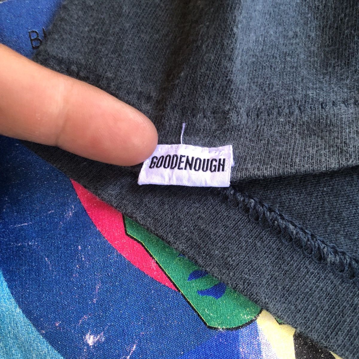 Good Enough × Hiroshi Fujiwara RARE OG Vintage 90 Good Enough Print Tee Size US M / EU 48-50 / 2 - 7 Thumbnail