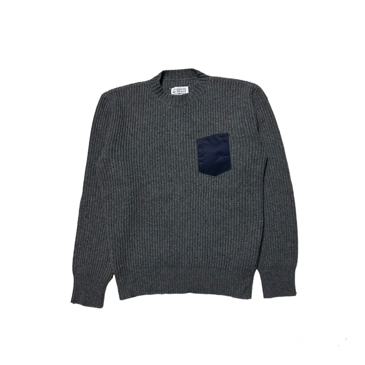 image of New Maison Margiela Alpaca Wool Sweater Size Small in Grey, Men's