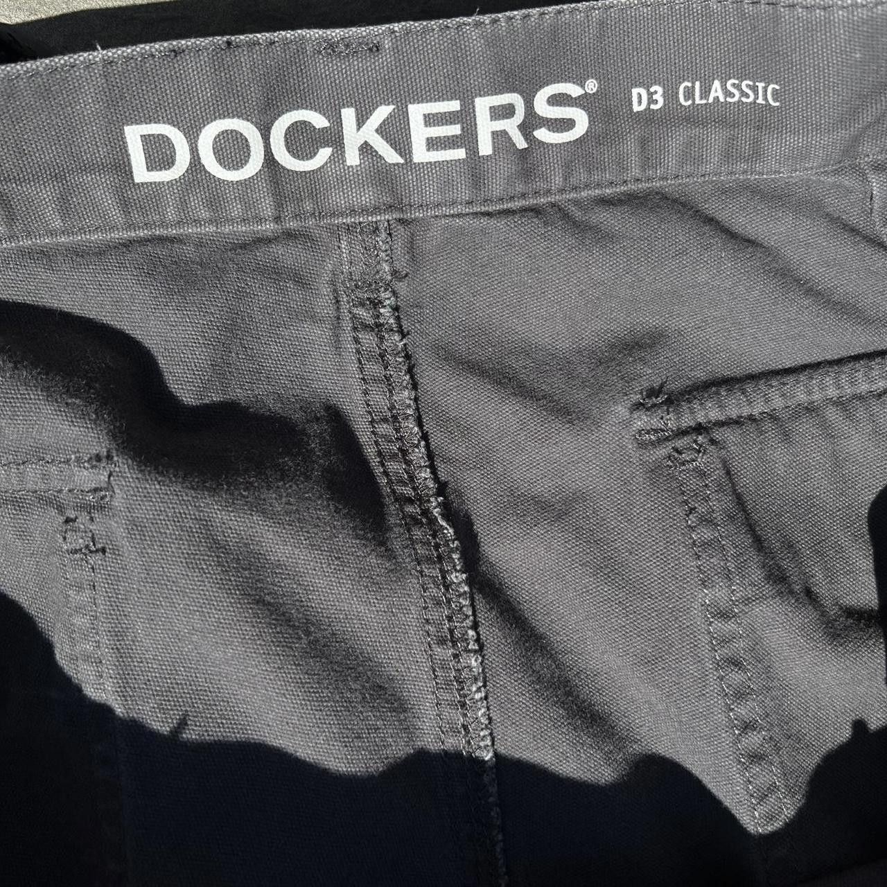 Dockers Y2K Grey Faded Distressed Canvas Utility Fatigue Work Pants Size US 38 / EU 54 - 3 Thumbnail