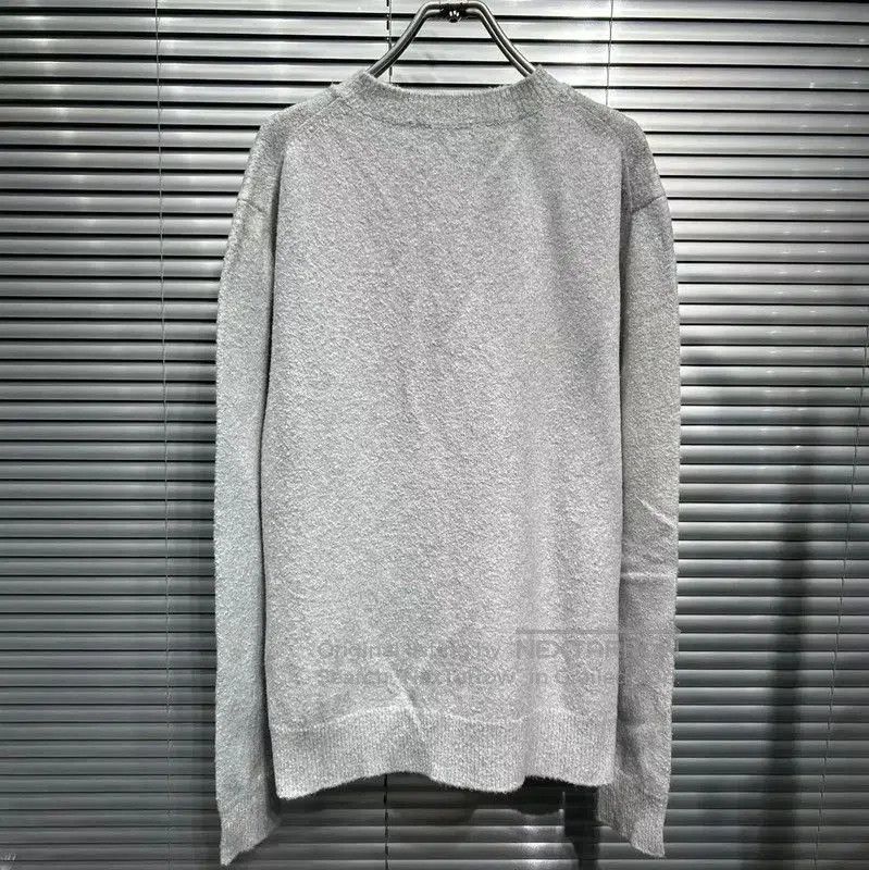 Dior Dior Grey Wool Blend Embroidered Long Sleeve Sweater . Size US L / EU 52-54 / 3 - 2 Thumbnail