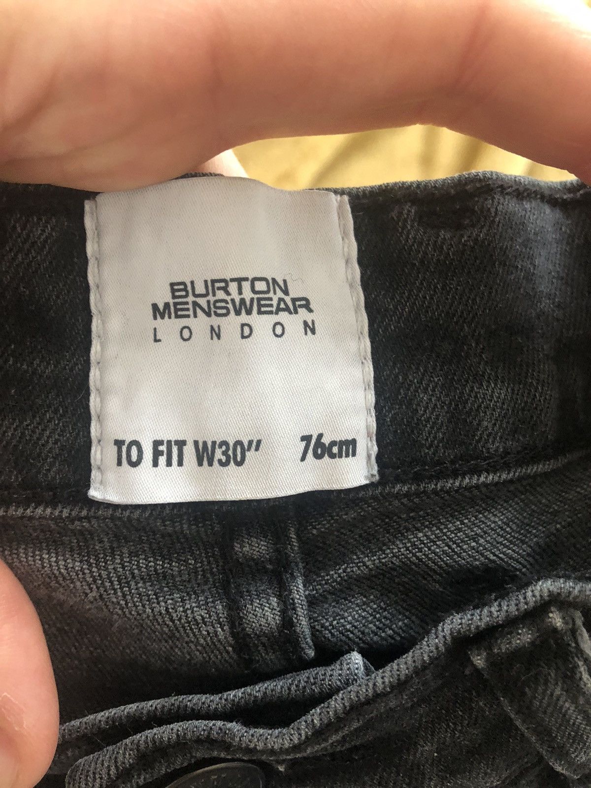 Burton × Vintage BURTON LONDON VINTAGE QUALITY BLACK DENIM SHORTS Size US 30 / EU 46 - 3 Thumbnail