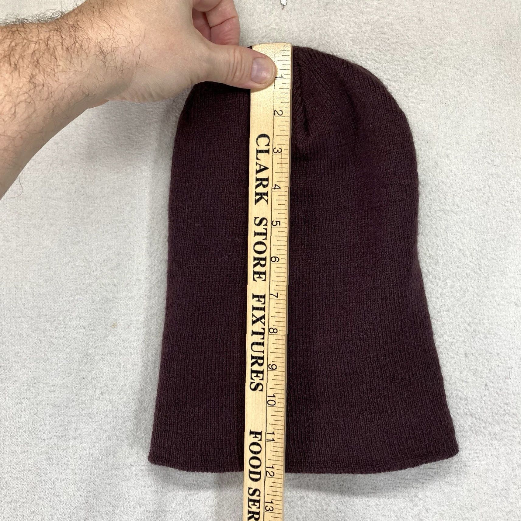Carhartt Carhartt Beanie Hat Mens One Size Red Acrylic Knit Cuffed Winter Cold Weather Knit Solid Classic Outdoor Ski Beanie Mens Size ONE SIZE - 7 Thumbnail
