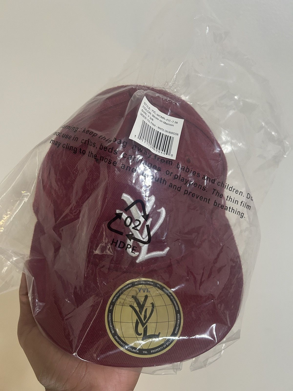 Other YVL Hat 3/8 Maroon Size ONE SIZE - 1 Thumbnail