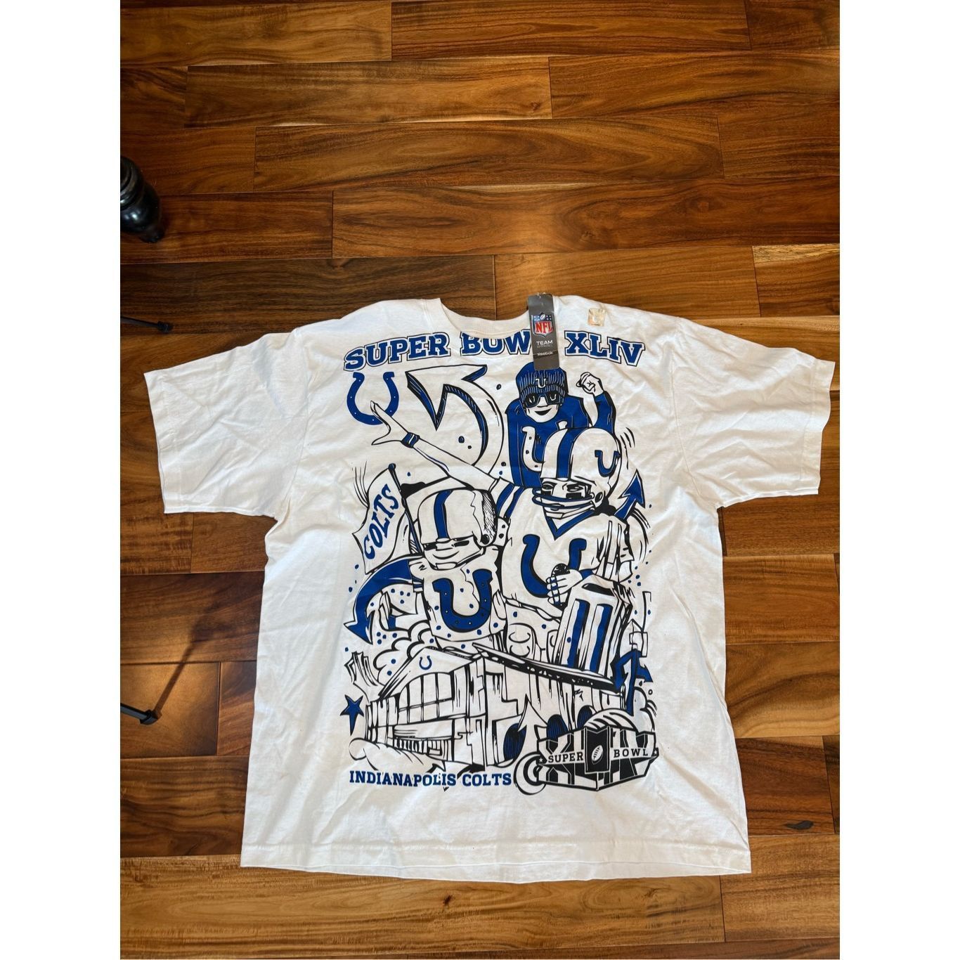 Reebok NWT XL Indianapolis Colts NFL Super Bowl XLIV Fan Mania Grap Size US XL / EU 56 / 4 - 1 Thumbnail