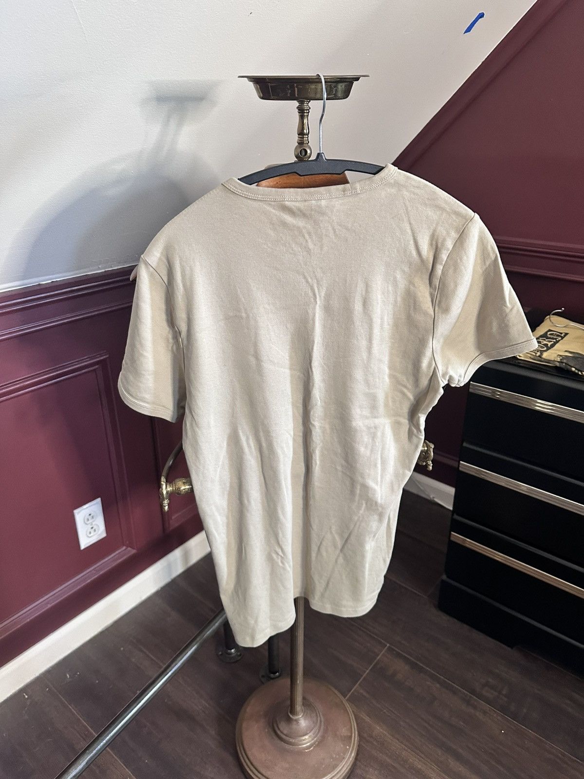 G-Star Beige knit organic cotton logo muscle tee t-shirt Size US S / EU 44-46 / 1 - 9 Thumbnail
