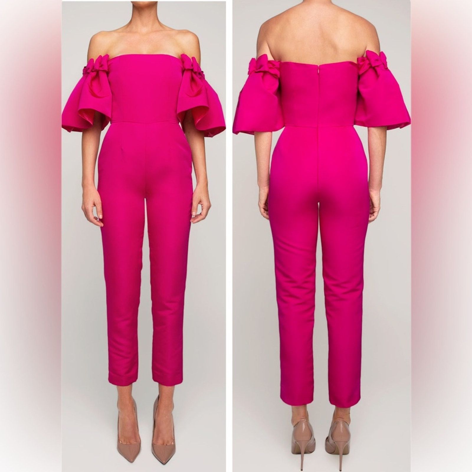 Other ALEXIA MARIA Dahlia Silk Faille Jumpsuit US:6 Size 28" / US 6 / IT 42 - 2 Thumbnail