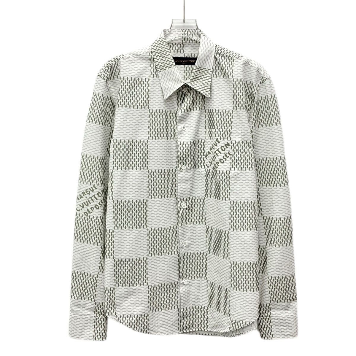 Louis Vuitton Louis Vuitton Damier Long Sleeve Shirt K26WX Size US XL / EU 56 / 4 - 1 Thumbnail