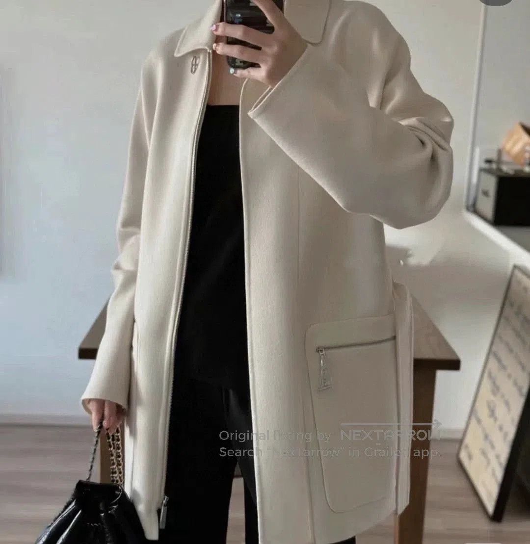 Hermes Hermès SS23 Cashmere Coat 38. Size S / US 4 / IT 40 - 4 Thumbnail