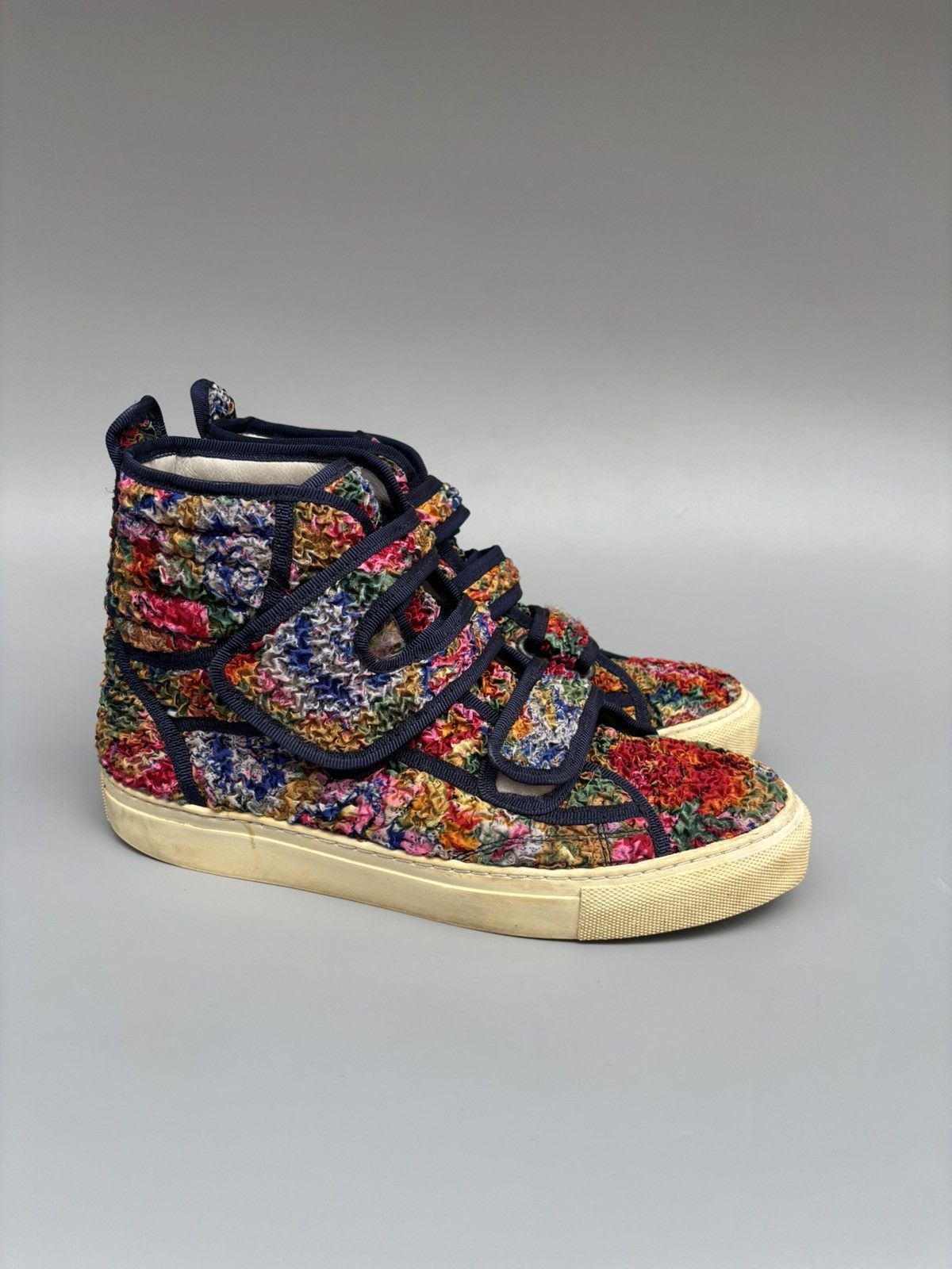 Raf Simons Ss 2013 raf simons velcro floral sneakers Size US 7 / EU 40 - 1 Thumbnail