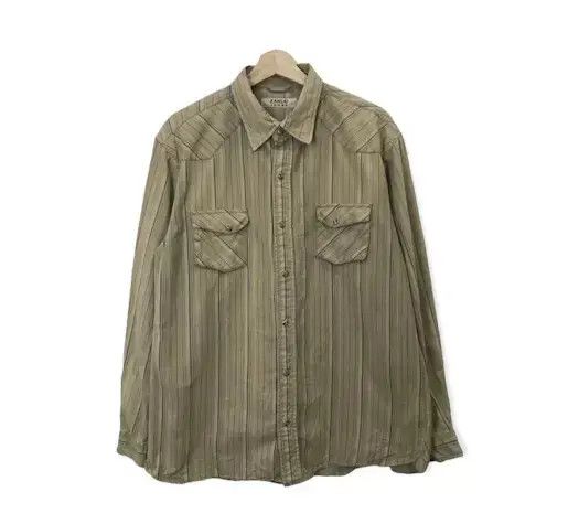 Flannel Kansai Jeans Stripe Design Flannel Shirt Size US L / EU 52-54 / 3 - 1 Thumbnail