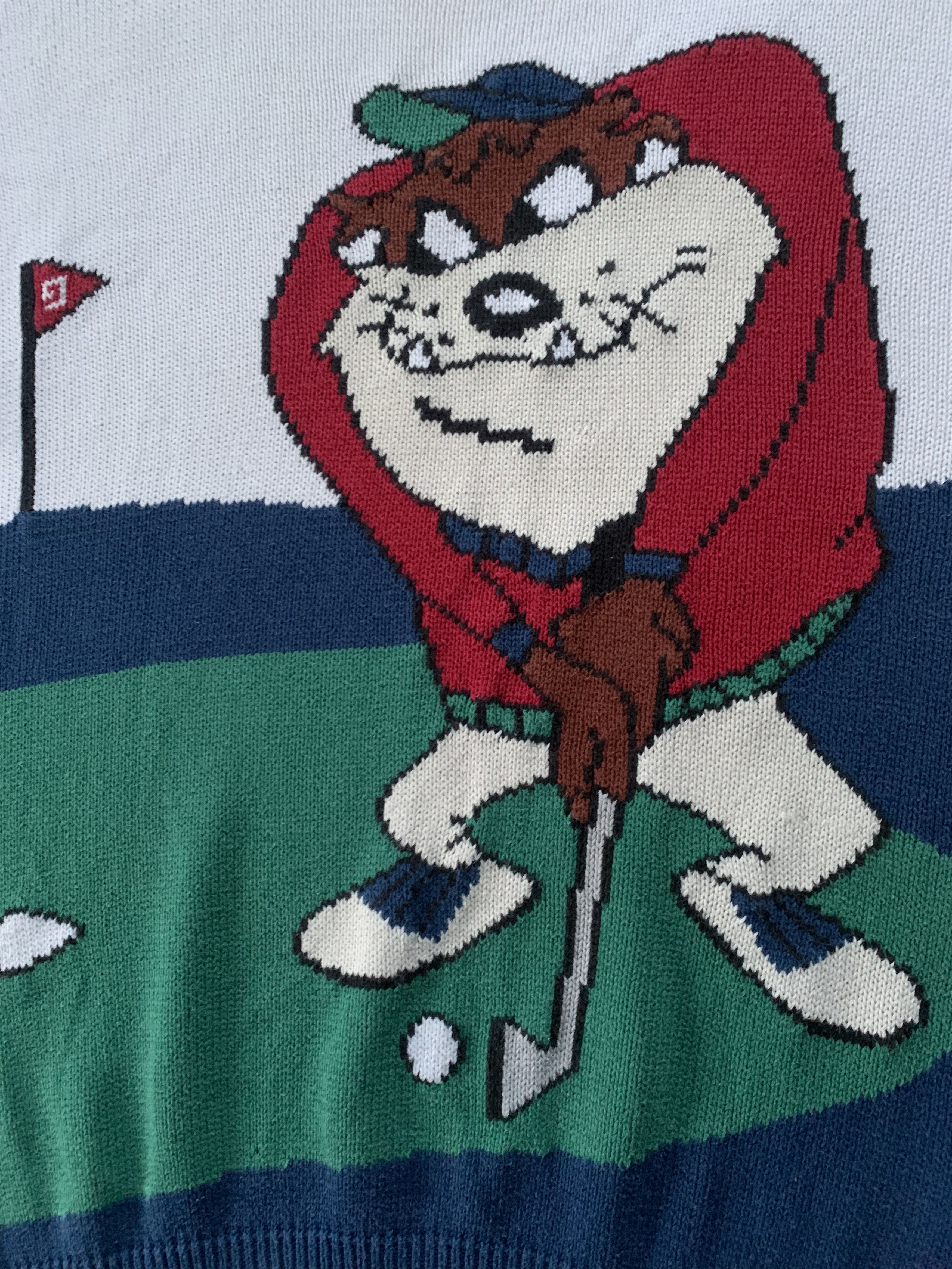 Cartoon Network Warner Brothers Looney Tunes TAZ Sweater 90s Size US L / EU 52-54 / 3 - 5 Thumbnail