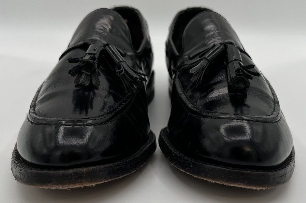 Florsheim Vintage Florsheim Imperial Tassel Black Leather Loafers 10B Size US 10 / EU 43 - 3 Thumbnail